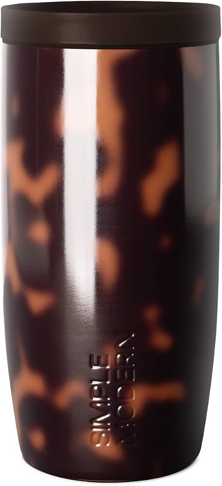 Simple Modern Insulated Travel Coffee Mug 360\u00b0 Lid | 16oz | Tortoise | Amazon (US)