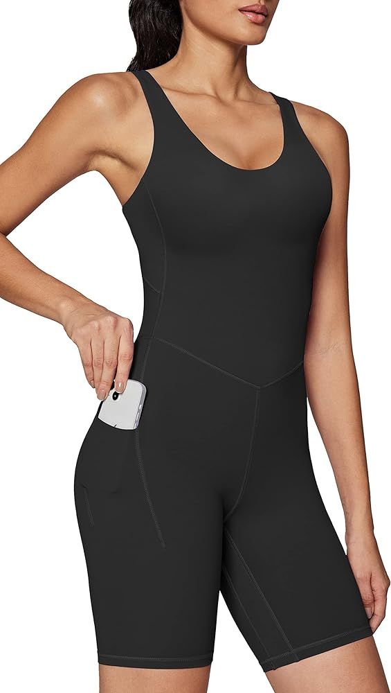 IUGA One Piece Jumpsuits for Women Tummy Control Body Suits Workout Athletic Romper Unitard Women... | Amazon (US)