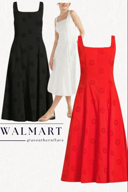 Fashion/ casual classic summer dresses/ eyelet / Walmart 

#LTKSeasonal #LTKfindsunder50 #LTKstyletip