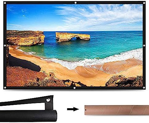 ELEPHAS 100“ Projector Screen, 16: 9 HD Rollable Anti-Crease Lightweight Projection Screen with... | Amazon (US)