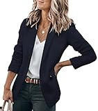 Cicy Bell Womens Casual Blazers Open Front Long Sleeve Work Office Jackets Blazer | Amazon (US)