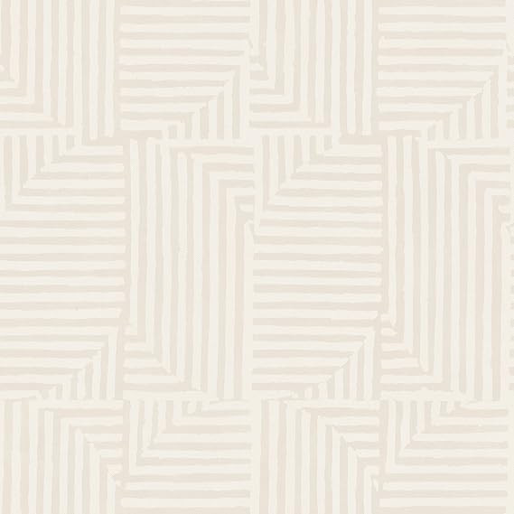 Tempaper Neutral Beige Patchwork Geometric Removable Peel and Stick Wallpaper, 20.5 in X 16.5 ft,... | Amazon (US)