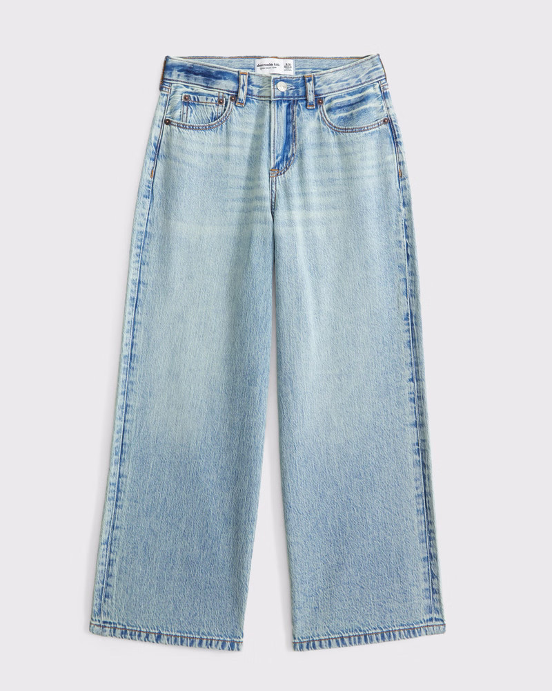 abercrombie kids boys ultra baggy jeans in light wash - size 11/12 | Abercrombie & Fitch (US)