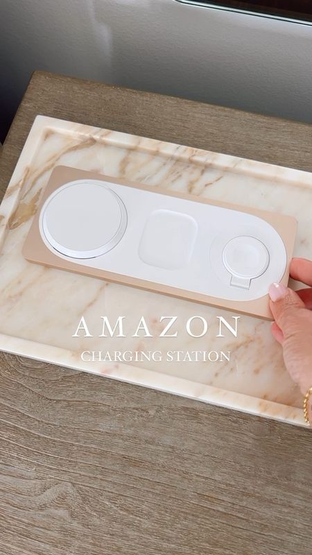 Amazon 3-in-1 magnetic wireless charging station, marble tray, mirrored alarm clock
Sale Alert 20% off plus an extra 10% brand coupon making the charger under $50 *price/sale subject to change at any time

#LTKhome #LTKfindsunder50 #LTKsalealert