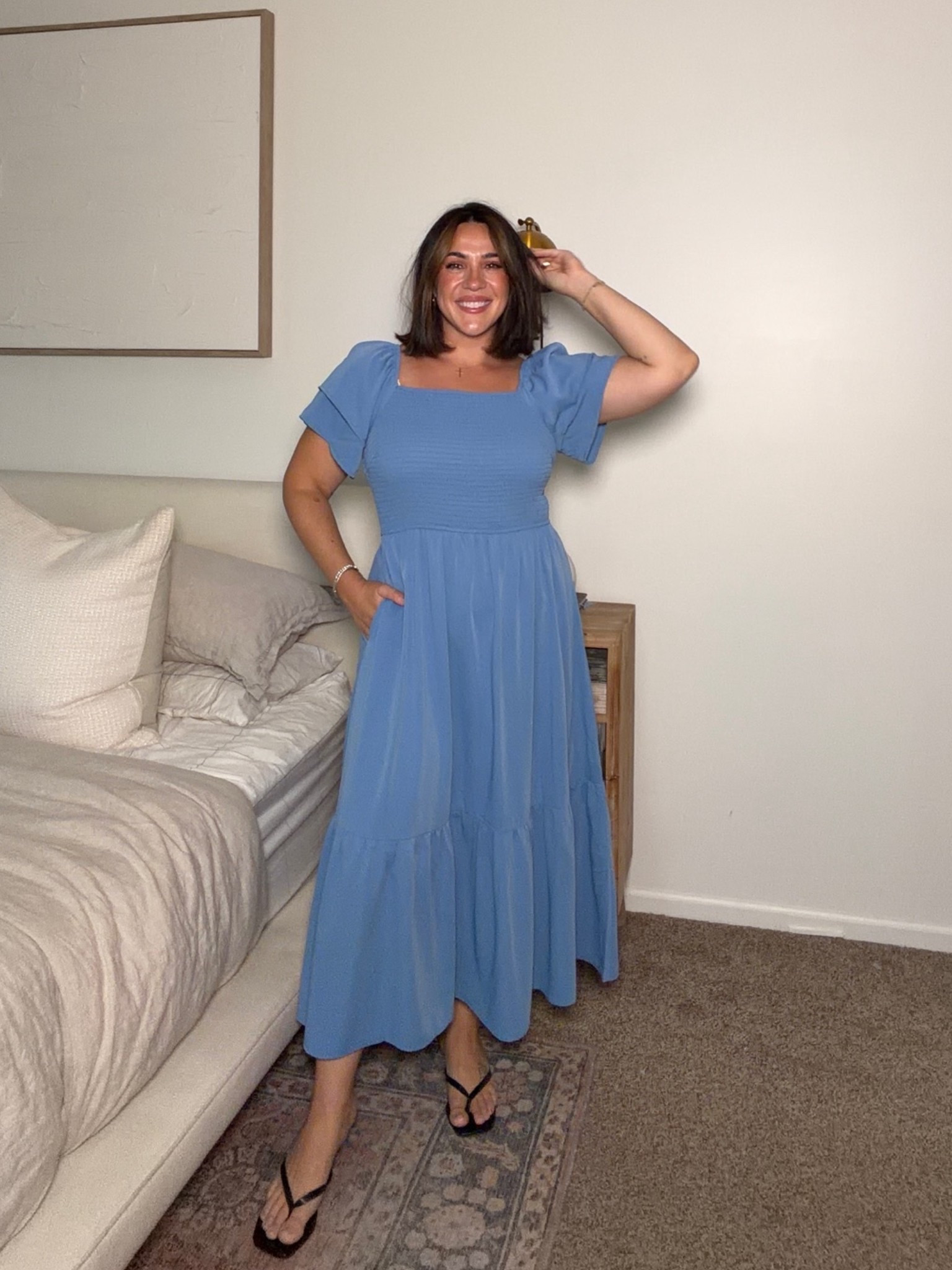 Fall dress with sleeves! Perfect workwear/teacher dresses or family photo outfits. I did a size L in all / my normal size is 10! I’m 5’5.

#LTKMidsize #LTKWorkwear #LTKSeasonal