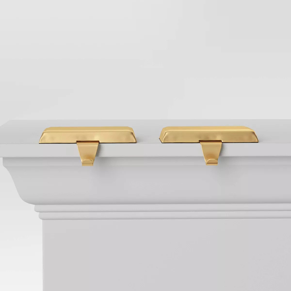 2pk Basic Christmas Stocking Holder Gold - Wondershop™ | Target