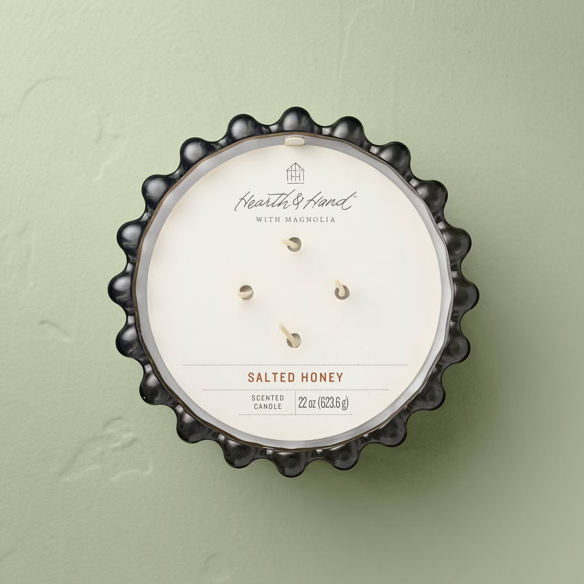 4 Wick Ribbed Glass Jar Candle 22oz - Hearth & Hand™ with Magnolia | Target