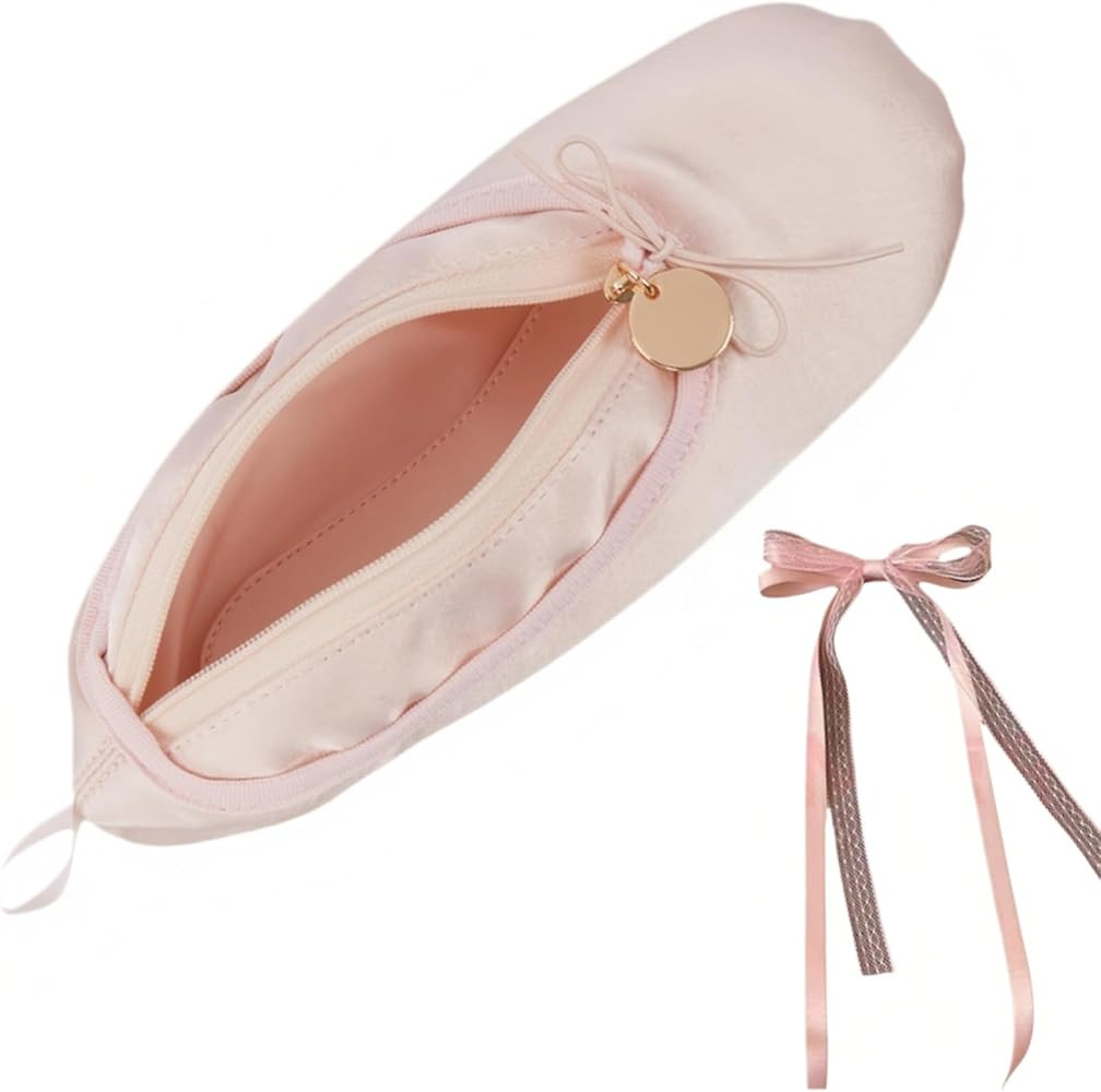 Ballet Slipper Zipper Pouch Ballerina Shoe Makeup Bag Ballet Dance Recital Gifts for Girls Dancer... | Amazon (US)