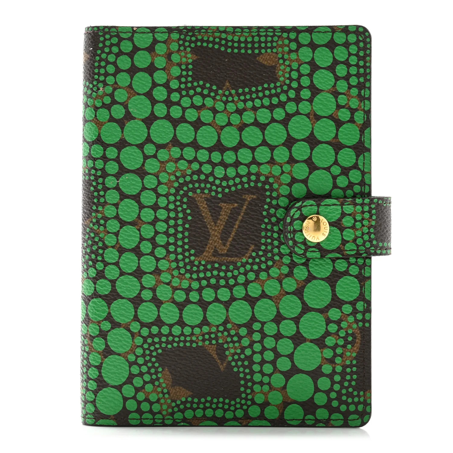 Monogram Kusama Town Small Ring Agenda Green | FASHIONPHILE (US)