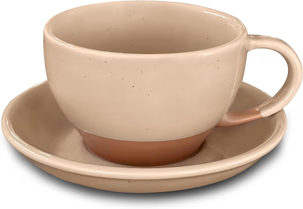 Mora Ceramic Latte Art Mug With Saucer - 10.5 oz, Round Bottom For Perfect Pours - Cafe Cups for ... | Amazon (US)