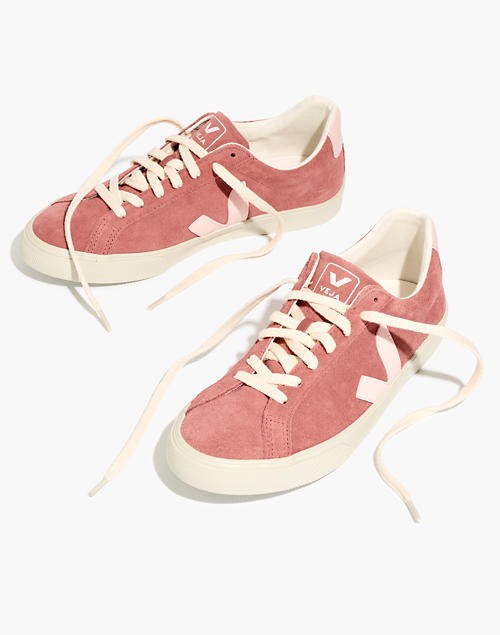 Veja™ Suede Esplar Low Sneakers in Dried Petal | Madewell
