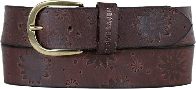 Eddie Bauer Women's Casual Leather Belts with Durable Metal Buckle | Amazon (US)