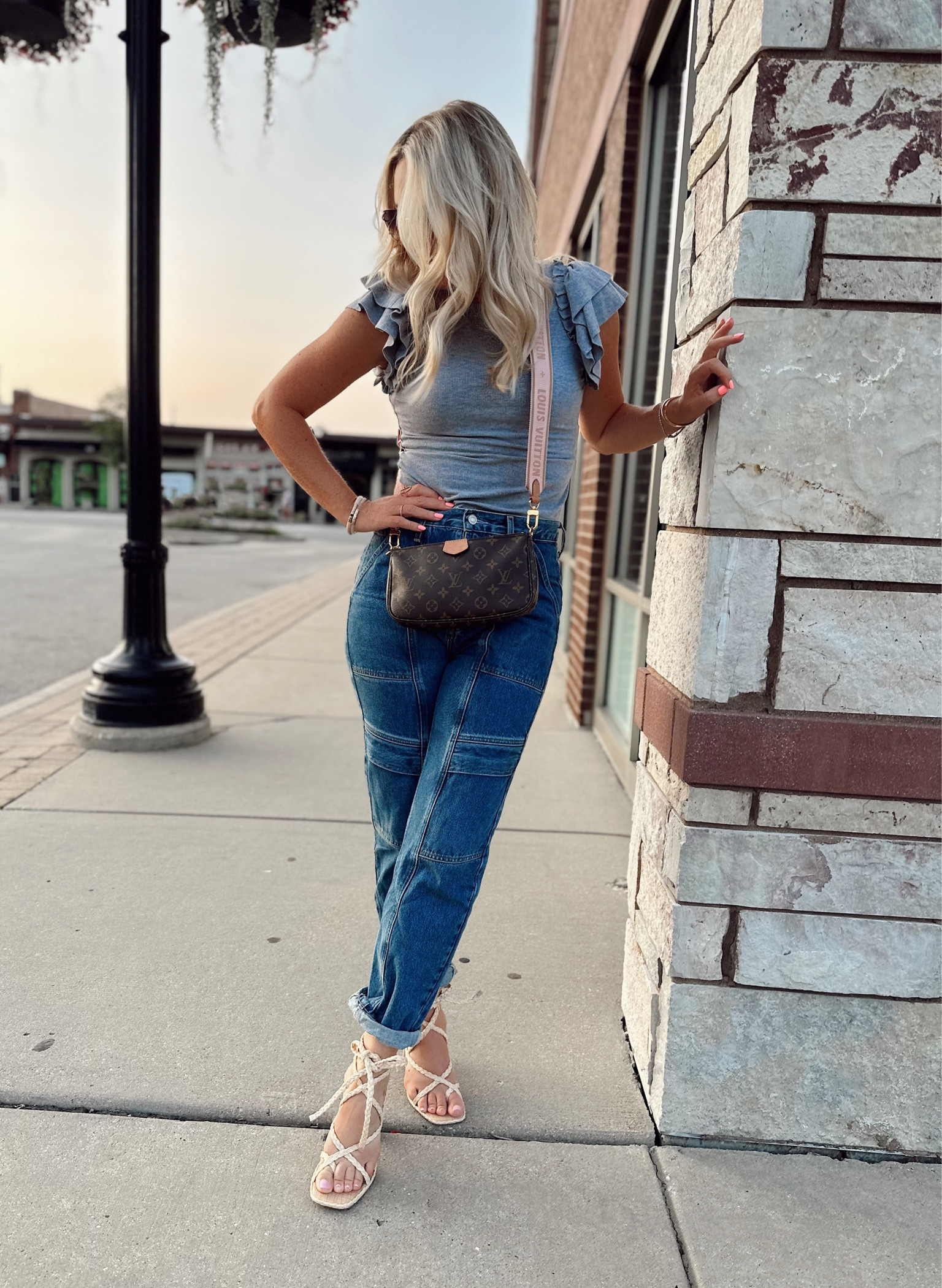 Easy summer outfits that will take you into fall! This Amazon top is a best seller! I have a few colors, wearing small. 

Utility jeans are TTS. Great twist on a trend without being over the top. 

Fall style. Utility jeans. Amazon fashion. Women’s style. Outfit ideas. Date night outfits. 

#LTKbeauty #LTKstyletip #LTKunder50