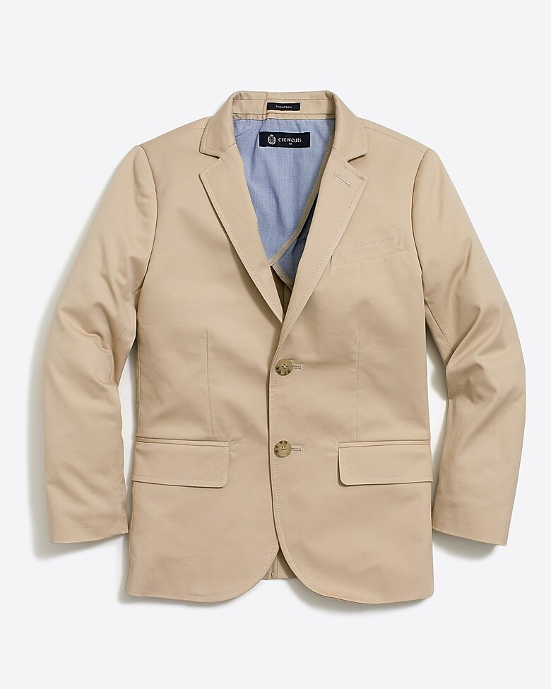 Boys' Thompson suit jacket in flex chino | J.Crew Factory