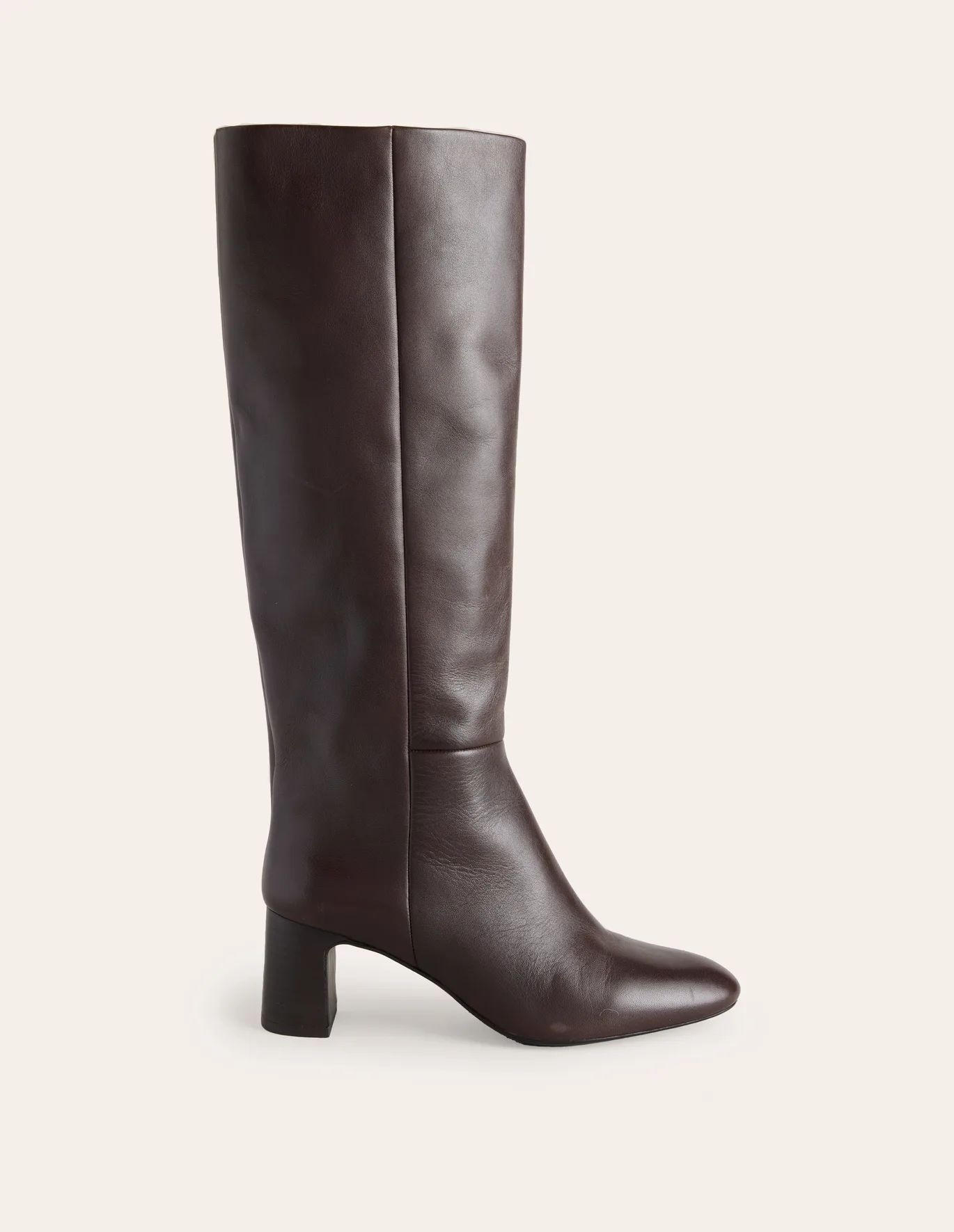 Erica Knee High Leather Boots - Chocolate Leather | Boden (UK & IE)