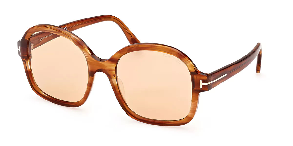 Tom Ford FT1034 HANLEY 45E 57mm Braune Damen Sonnenbrillen | SmartBuyGlasses Global