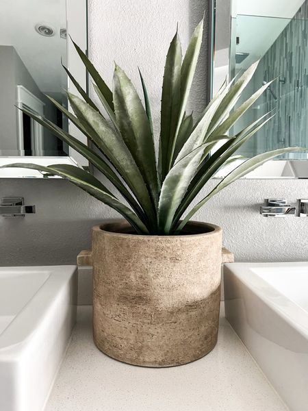 Save over $51 on my faux striped agave plant! This one is in our master bathroom and i have another one in our kitchen…love!

#LTKhome #LTKsalealert #LTKfindsunder50