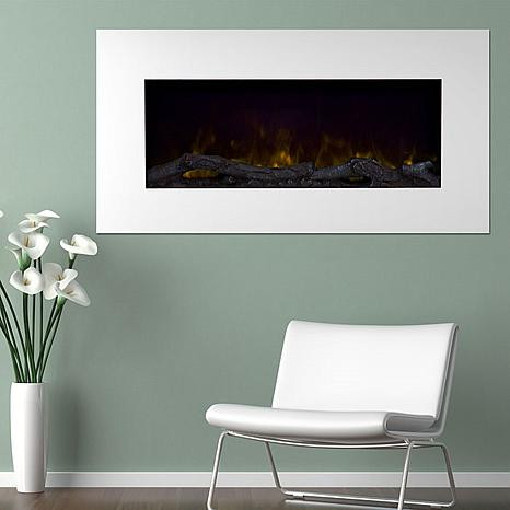 Northwest 36'' Color Changing LED Electric Fireplace with Remote-White - 8686702 | HSN | HSN