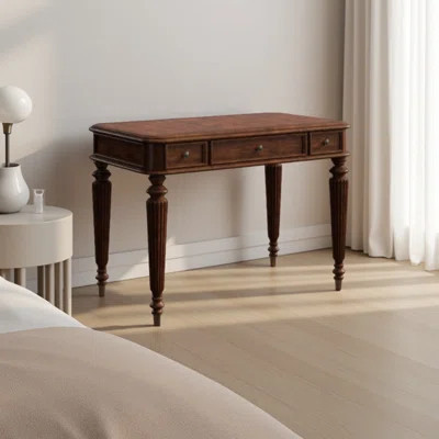 Solid Oak Wood Study Desk | Wayfair North America