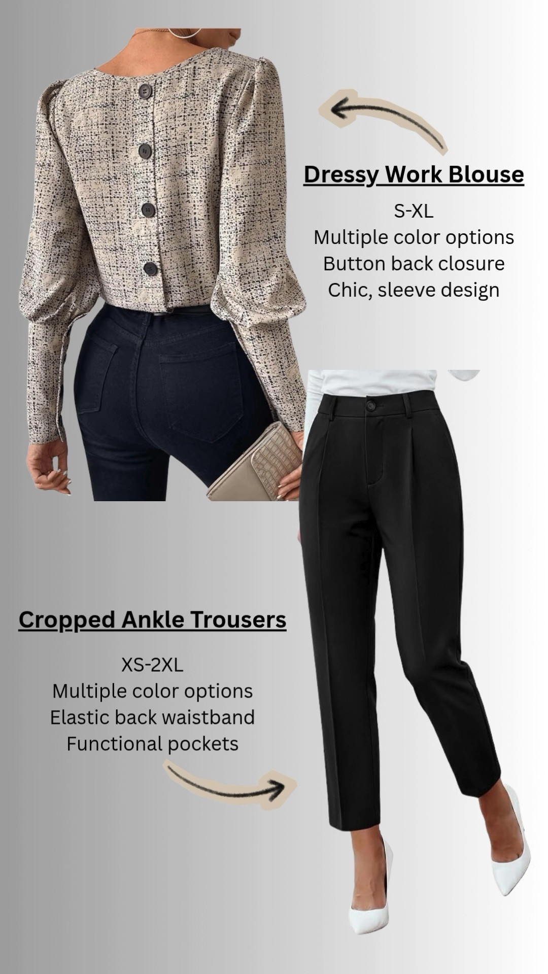 🍂 What’s in my Amazon Cart: FALL WORKWEAR EDITION 🍂

Building the perfect fall workwear wardrobe doesn’t have to be complicated! 🤎 I’m loving these easy-to-style pieces, flattering fits, and especially the two-piece sets that make getting dressed for work feel effortless. Think polished, comfortable, and easy to mix & match all season long. ✨

#AmazonFinds #AmazonFashion #AmazonWorkwear #FallWorkwear #FallFashion #WorkwearStyle #WorkwearInspo #FallStyle #AmazonStyle #TwoPieceSet #EasyStyle #SizeInclusive #FashionFinds #ShopAmazon #AmazonAffiliate #AffiliateLink #FrankieTavares

#LTKWorkwear #LTKOver40 #LTKMidsize