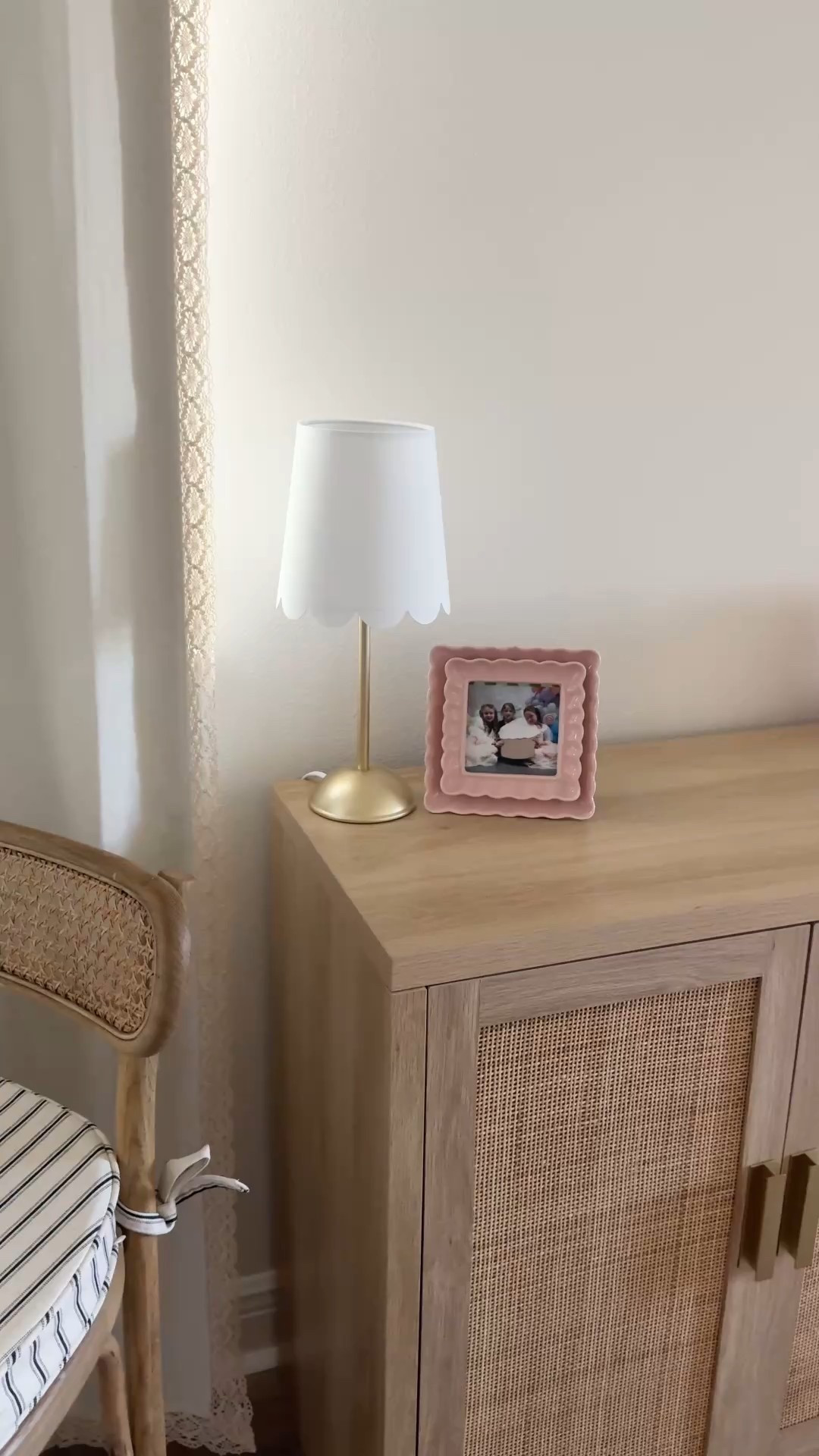 The whimsy of our daughter’s playroom is so sweet 💕 the abundant storage cabinets and curtains are the necessity but the rest I can have a little fun with so I added some ruffles and lace! May I always remember that little girls are so precious 🫶🏻 #targetfind #anthropologie #playroom #littlegirls #neutralrooms #simpledecor 

#LTKKids #LTKHome