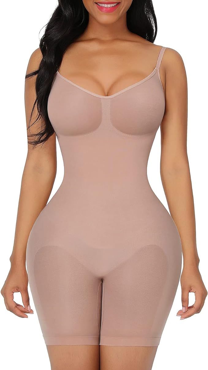 Shapewear Bodysuit for Women Tummy Control Shaper Seamless Butt Lifter Thigh Slimmer Body Shaper | Amazon (US)