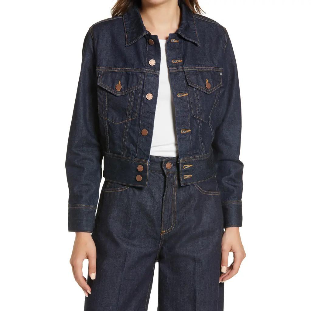 AG Jemma Dark Wash Denim Jacket in Jurisdiction at Nordstrom Rack, Size Small | Nordstrom Rack