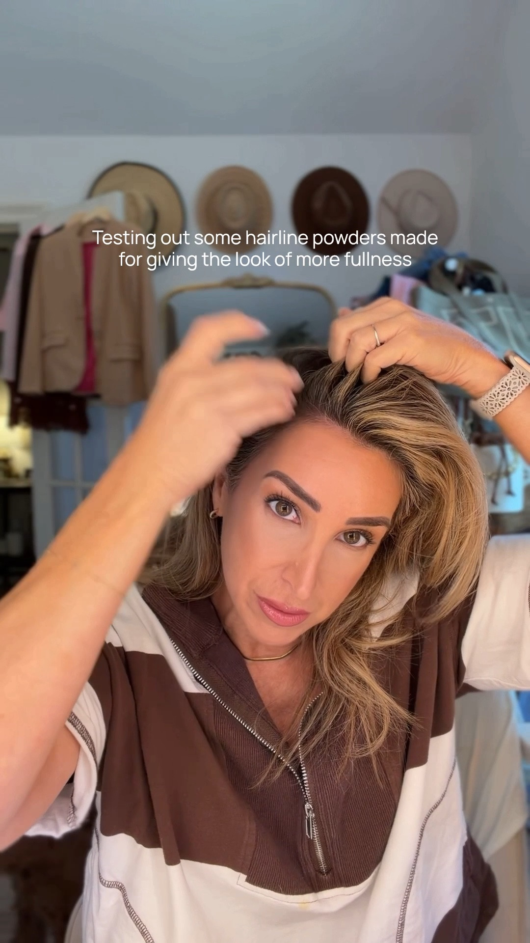 Trying out some new hairline powders that help with covering a thinning hairline and to give the look of more fullness. Love how easy and quick they both are to apply. And the packaging makes them perfect to throw in your bag and go.

Beauty hacks, haircare routine, aging hair, hair after 40, beauty routine, thinning hair

#LTKOver40 #LTKselfcare #LTKBeauty