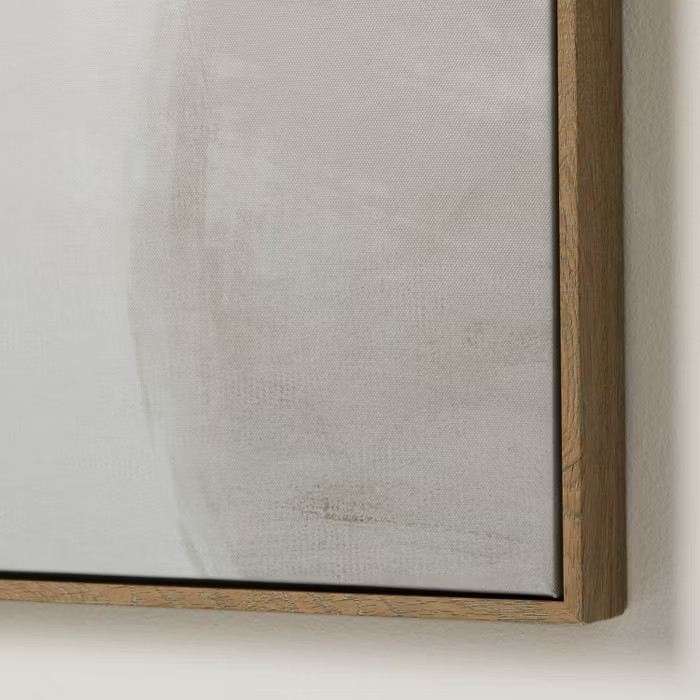 24" x 30" Neutral Abstract Lines Framed Canvas - Threshold™ designed with Studio McGee | Target