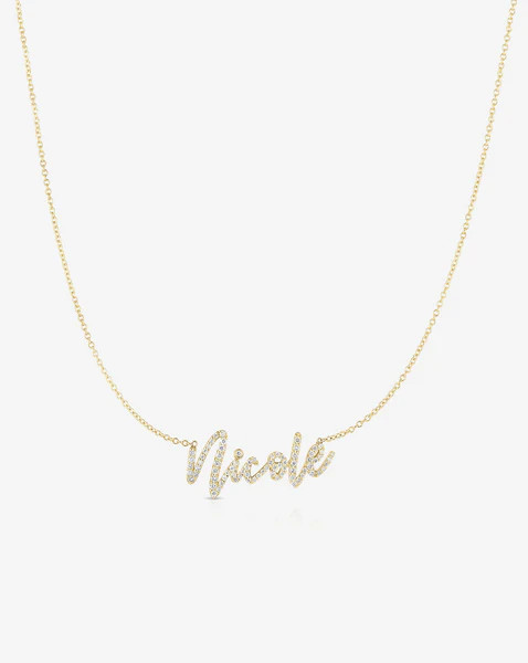 Personalized Diamond Script Name Necklace | Ring Concierge