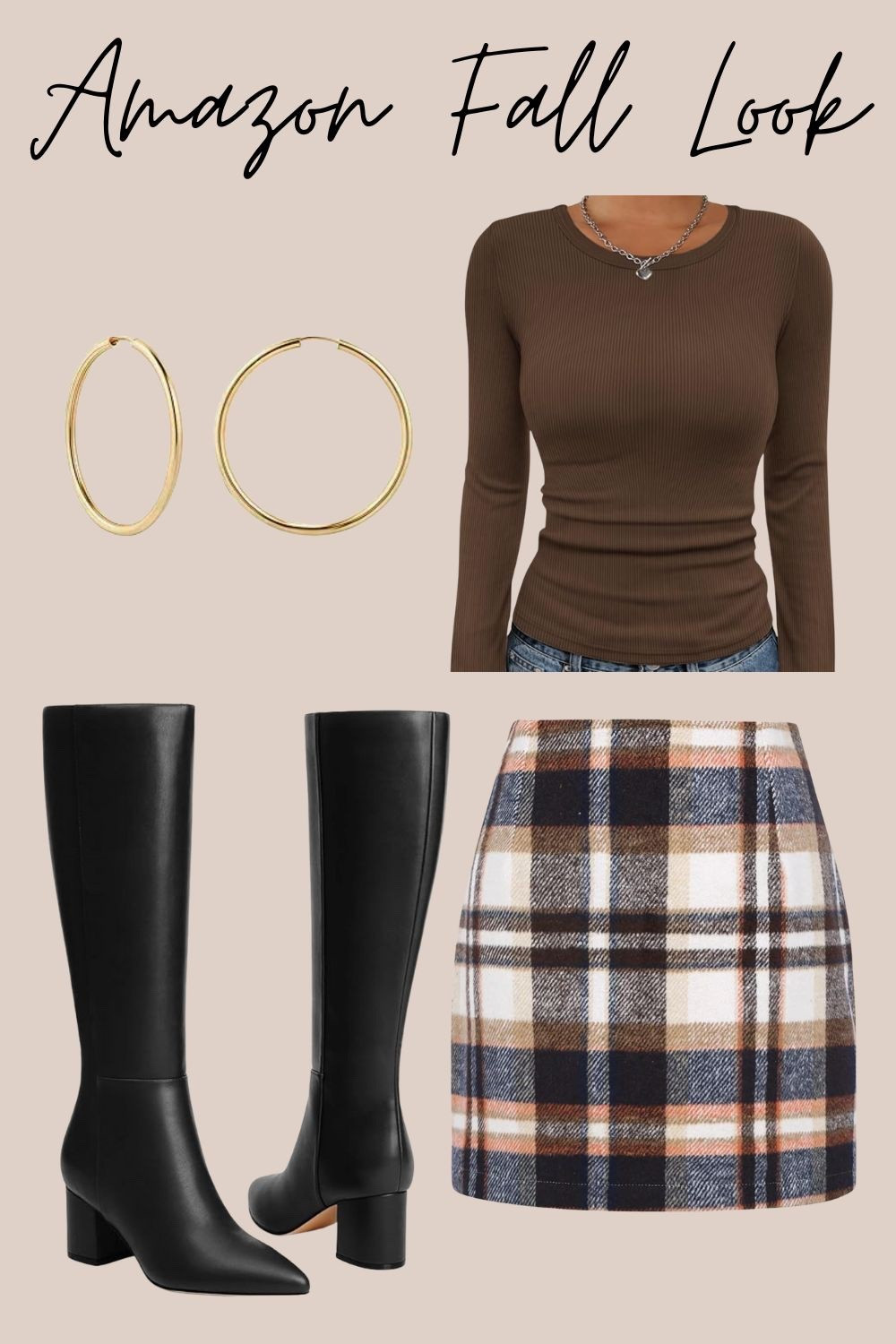 Fall wear. Fall Fashion. Amazon Fall Fashion. Amazon Fashion. Amazon Prime Day. Prime Day. Fall Outfit. Boots. Dress. Accessories. Earrings. Chain. 

#LTKSeasonal #LTKStyleTip #LTKFindsUnder50