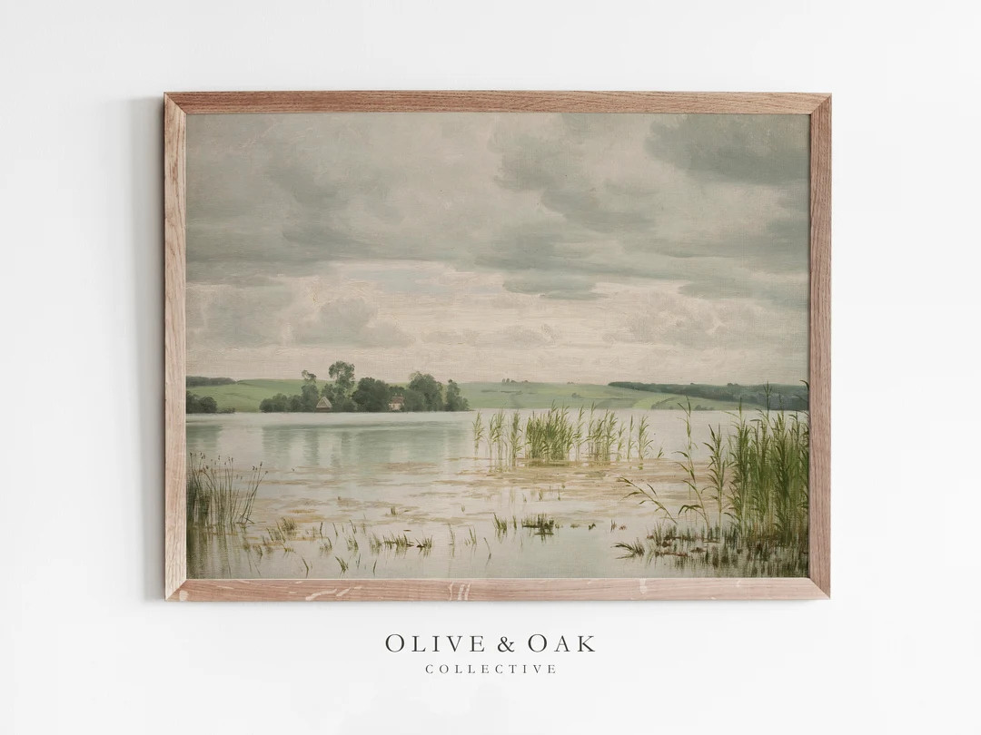 Vintage Landscape Painting / Antique Nature Print Downloadable PRINTABLE / 242 - Etsy | Etsy (US)
