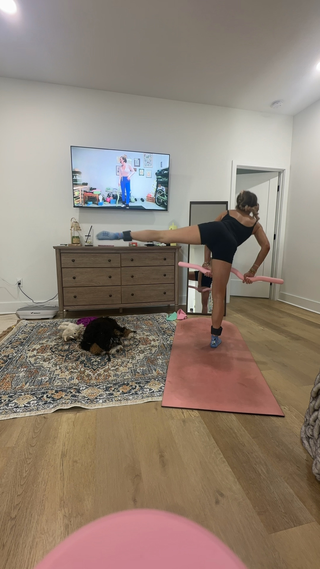 Amazon size XS CRZ YOGA Butterluxe Cami Strap Rompers for Women - Adjustable Sleeveless One Piece Yoga Jumpsuits Bodysuit Shorts Padded

My workout and workout gear for my daily workout. I take pilates classes from @lexfish  on Instagram she has a whole online platform and membership! Most of my pilates gear and tools are from Bala. Bala use code SLOANE15. 
#workoutgear #workoutwear #pilates #ootd #outfit #athleticwear #athleticoutfit #bikershorts #sportsbra #pilatesoutfit #athleisure #bala #pilatesworkout #pilateslovers #pilatestiktok #balabangles 

#LTKmorningroutine #LTKfitnessgoals #LTKActive