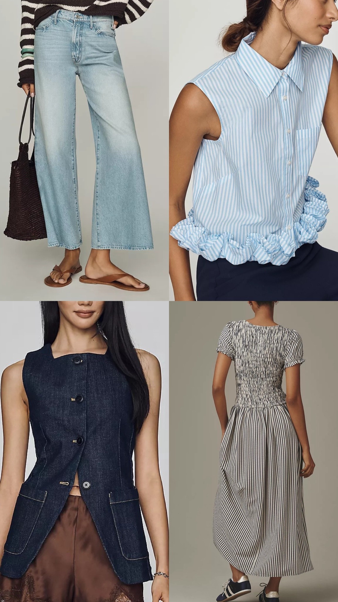 FOUR fabulous finds I’ve got my eye on that are ON SALE! These jeans are absolutely perfect, the ruffled top I have, and love it! And what about the denim, long vest…. so perfect for fall, and not to forget a very flattering dress! ￼

#LTKSaleAlert #LTKOver40