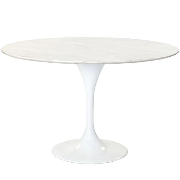 Eero Saarinen Reproduction 48-inch White Marble Tulip Dining Table | Bed Bath & Beyond