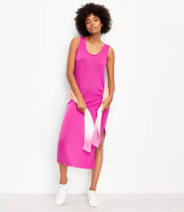 Lou & Grey Signature Softblend Tank Midi Dress | LOFT