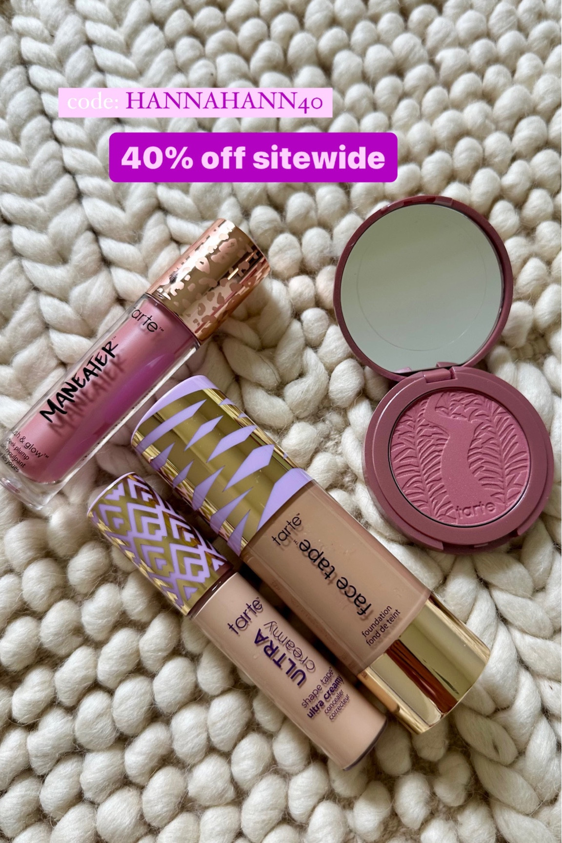Tarte sale!!! 40% off with my code only! 💜💜

#LTKCyberWeek #LTKsalealert #LTKbeauty