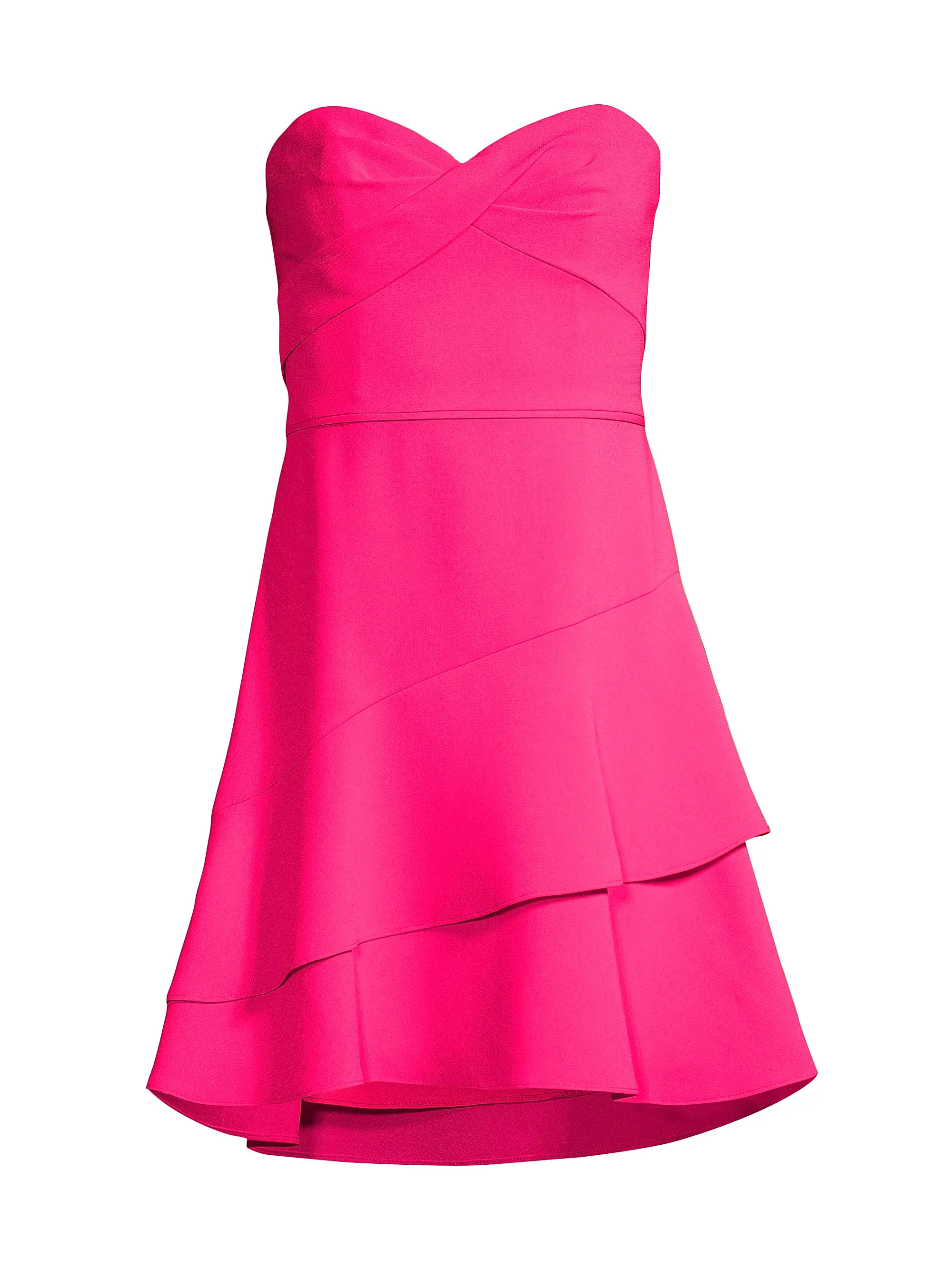 Tiered Strapless Minidress | Saks Fifth Avenue