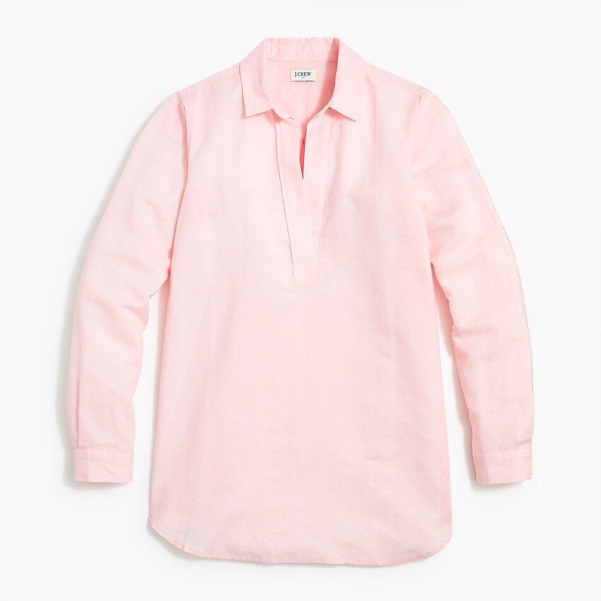 Factory: High-low Linen-cotton Popover Tunic For Women | J.Crew Factory