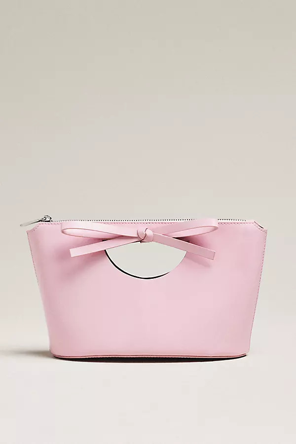 Sofia Leather Bow Clutch | Anthropologie (US)