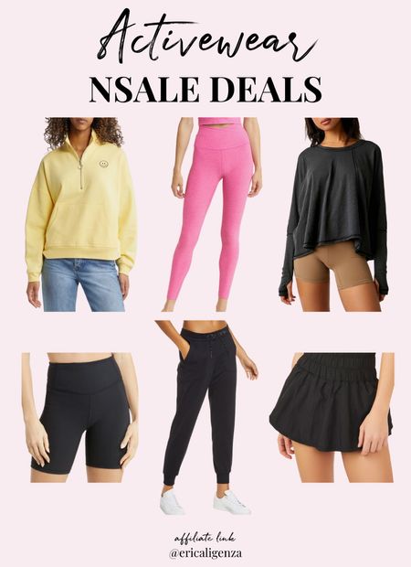 Activewear deals at the Nordstrom Sale! 🙌🏻

Half zip pullover // pink workout leggings // long sleeve workout top // flowy workout shorts // tie waist joggers // bike shorts 

#LTKunder100 #LTKxNSale #LTKsalealert
