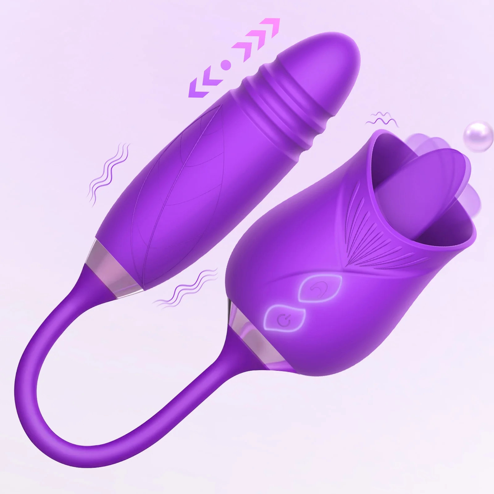 DARZU Rose Vibrator Toy for Woman, Dildo Adult Sex Toys with Vibrating egg Clit Stimulator for Co... | Walmart (US)