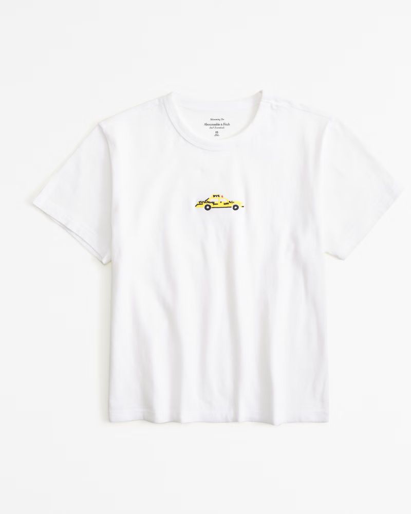 Short-Sleeve Taxi Graphic Skimming Tee | Abercrombie & Fitch (US)