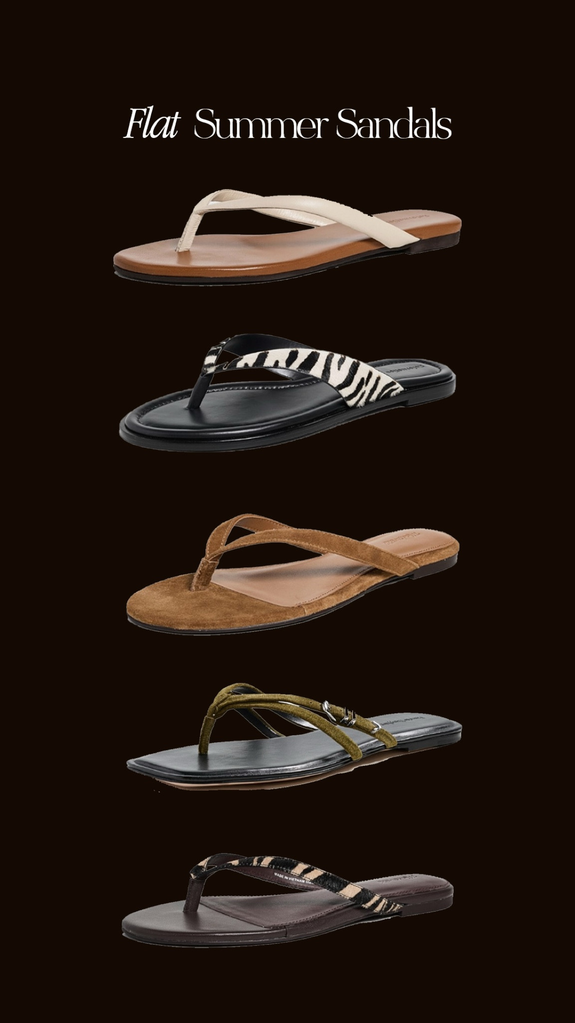 Flat summer sandals 🛒