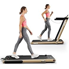 Goplus 2 in 1 Folding Treadmill, 2.25HP Superfit Under Desk Electric Treadmill, Installation-Free... | Amazon (US)