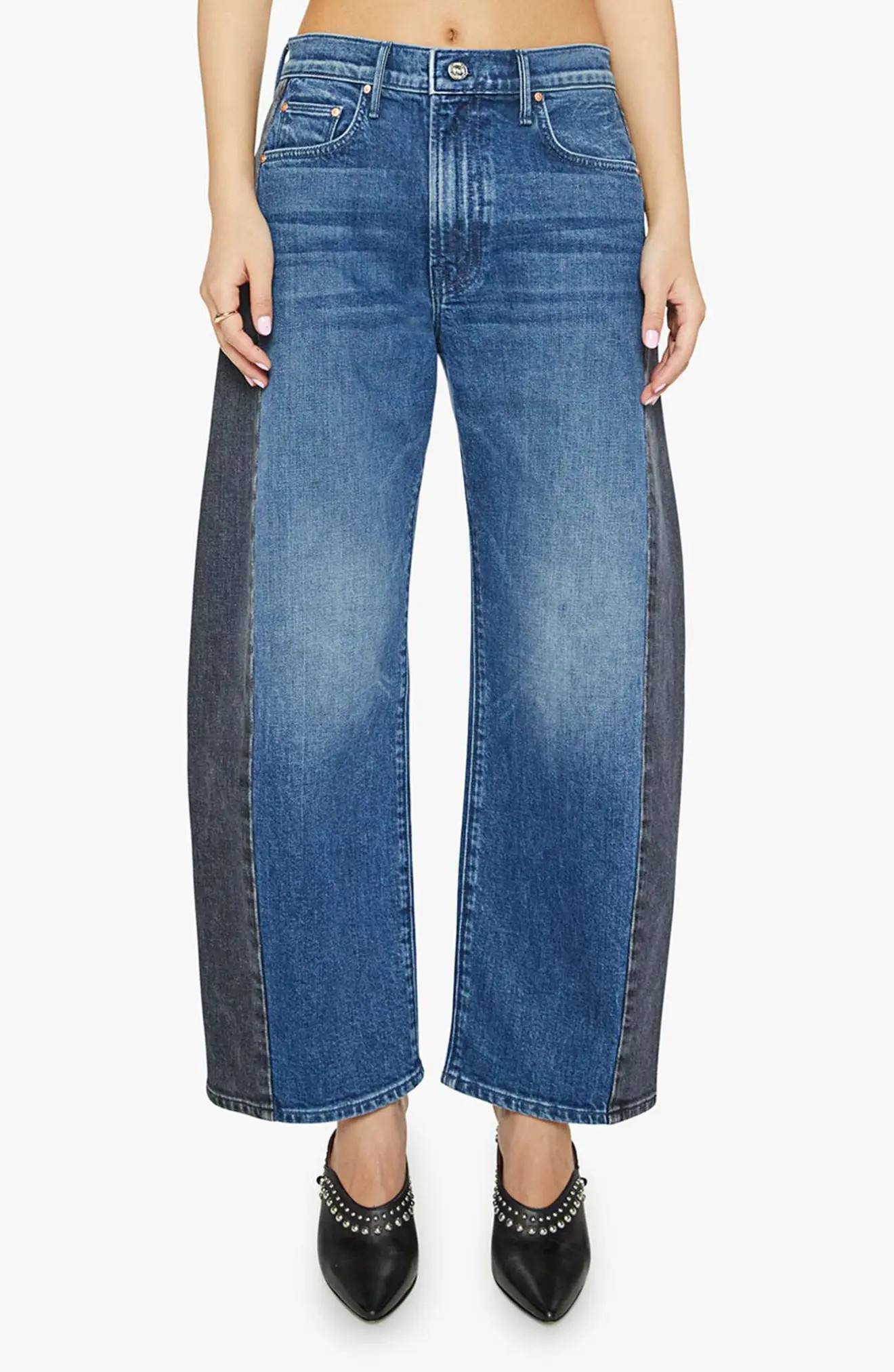 Lil Half Pipe Flood High Waist Ankle Wide Leg Jeans (Women) | Nordstrom | Nordstrom