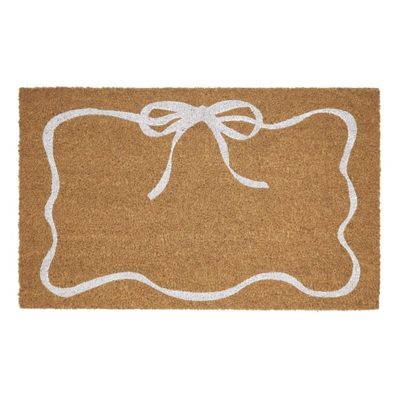 My Texas House White Bow Outdoor Coir Doormat, 30" x 48" | Walmart (US)