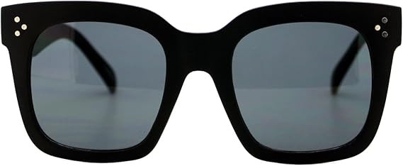 Womens Oversized Fashion Sunglasses Big Flat Square Frame UV 400 | Amazon (US)