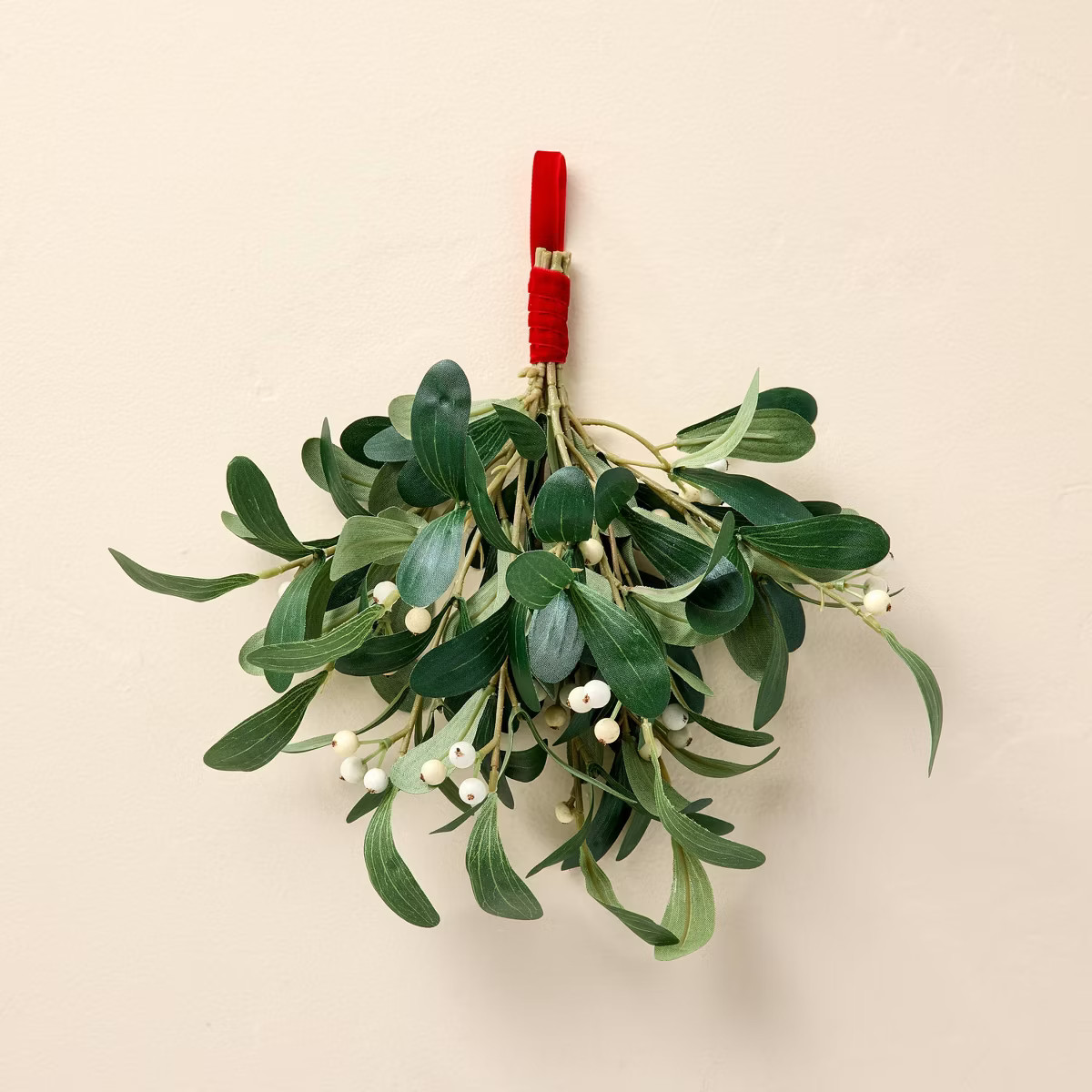 11" Faux Mistletoe & Snowberry Christmas Swag - Hearth & Hand™ with Magnolia | Target