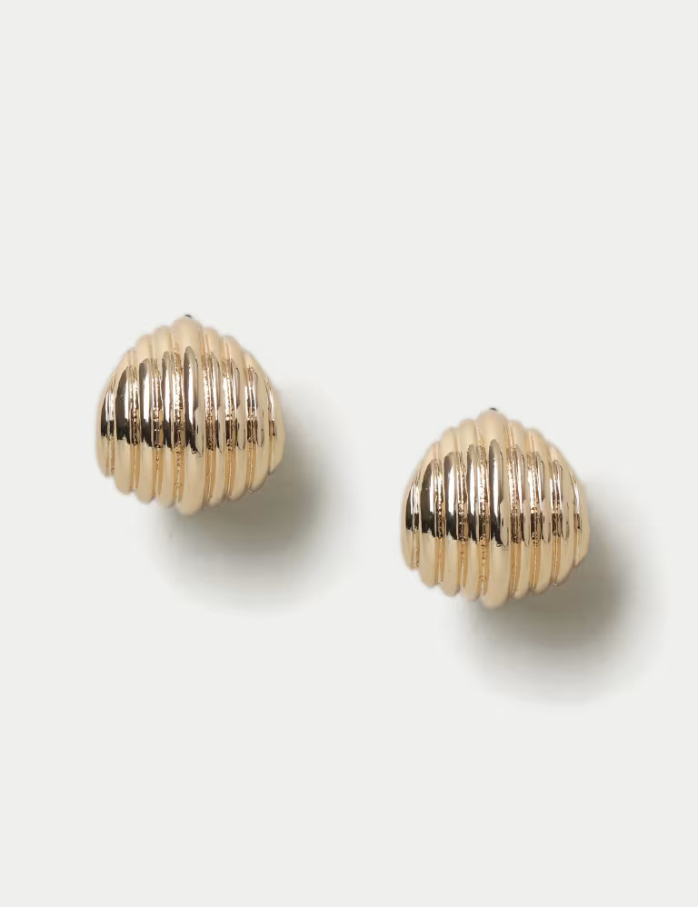 Ridged Oversized Stud Earrings | Marks & Spencer (UK)